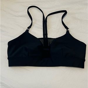 ALO Yoga Black Strappy Sports Bra